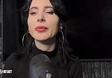 German sissy submits to domination and dirty talk with Lou Nesbit and Lia Louise