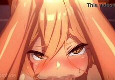 Theobrobinemale: Powers Assistance with Big Tits and Intense Blowjob Action in Wild Anime Scene