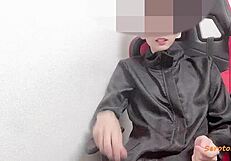 asian guy with naughty hip shake squeezes lots in cowgirl 😏