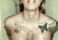 Big booty latina max ryan rides a clear dildo in the bathtub trailer