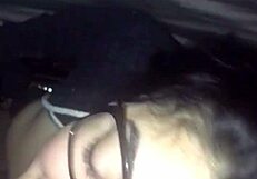 Big Cock Explodes with Cum Over Mami's Glasses