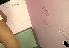 Alexia Rae enjoys a rough gloryhole blowjob, ending with cum on her face