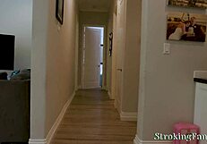 Tall brunette teen Eliza Ibarra gets pussy pounded by Mike Mancini on bed.