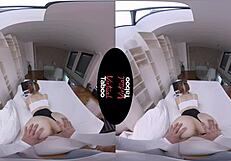 Virtual taboo joystick gets hardcore blowjob, handjob, and shaved pussy action