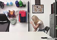 Abby Adams bent over for police officer's cock at work?