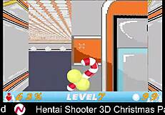 hentai shooter game at 3d christmas party with big tits and monsters