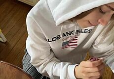 Cum in burger for californiababe