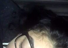 Big Cock Explodes with Cum Over Mami's Glasses