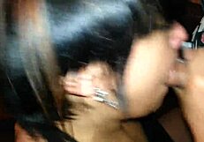 My Ex Sucks Me Off And Gets Cum In Mouth Face And Tits