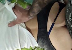 Stuck in bed, he fucks me with big dick in homemade teen scene