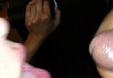 My Ex Sucks Me Off And Gets Cum In Mouth Face And Tits