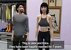 Wife Caught Cheating Husband With Punk Babysitter - Ddsims
