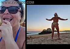 lisa aranha sensualizes and almost falls