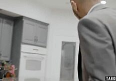 Busty Couchsurfer Caught Stealing Leads To Taboo Anal And Blowjob