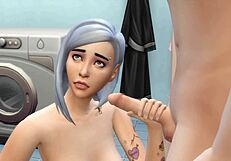 Wife Caught Cheating Husband With Punk Babysitter - Ddsims