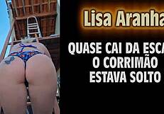 lisa aranha sensualizes and almost falls