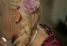 Blonde Fellucia delivers the finest blowjob ever