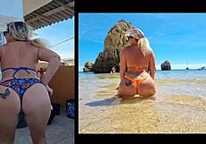 lisa aranha sensualizes and almost falls