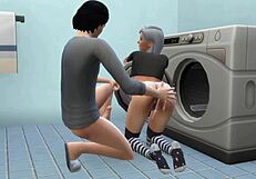 Wife Caught Cheating Husband With Punk Babysitter - Ddsims