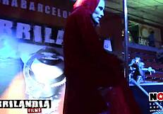 i'm watching a twisted fairy tale with little red and naughty dwarfs at a party