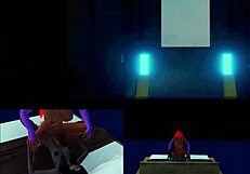 Cumming in both the pussy and ass alongside deep throat and strong anal 3D scenes with girls of the DC for Starfire