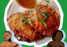 Chinese Asian Young 18+ Wrestles in Hood with Food