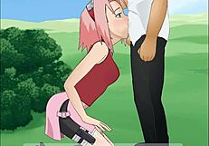 Naruto fans, see Sakura Haruno in super deepthroat action this time!