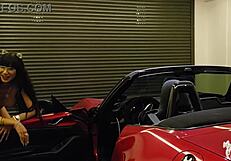 He takes me in a sports car until I squirt hard