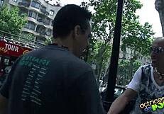 Blindfolded Asian Lady Gets Cunilingus and Blowjob from Unknown Partner