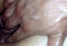 close-up clitoris masturbation during insertion