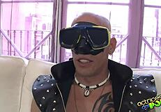 Blindfolded Asian Lady Gets Cunilingus and Blowjob from Unknown Partner