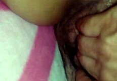 close-up clitoris masturbation during insertion