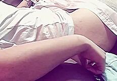 horny fan pleads for creampie cumshot from wife