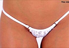 bikini babe obsessed with crotch shots in this fun video