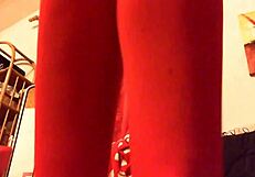 we found this weird shemale doll with a big penis and vagina, filling it up with shiny massage oil for glamour fun