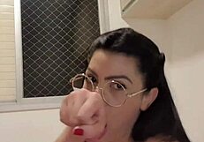 hidden camera catches hot neighbor stripping while dancing with seductive moves