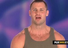 the hot brunette babe sucks a big cock while her man watches