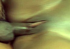 black babe deepthroats cock and rides hard on cozy couch