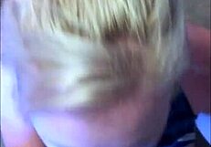 amateur ex-girlfriend takes facial cumshots from monster cock in homemade blowjob scene