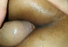 A Latina woman is sitting on and over my big cock