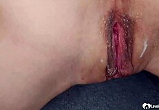 Babe Lets Me Cum Over Her Pussy