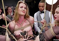 Redhead Bound for Intense Interracial Anal BDSM