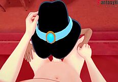 Watch Princ Jasmine Give An Amazing Blowjob In This POV Scene!