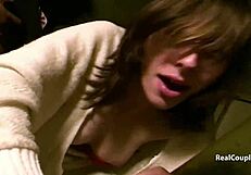 Interracial Couple's Daring Outdoor Fuck!