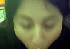 Wife sucks till cum on face