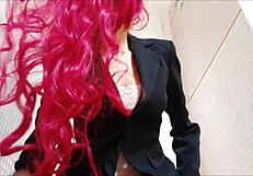 gorgeous italian secretary dealing with colitis, wanna help her out?