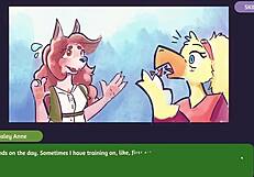 i play poker with 2 chicks, furry stripp