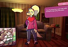 i play poker with 2 chicks, furry stripp