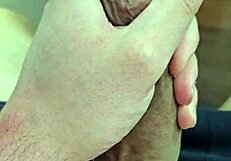 young brazilian twink enjoying a solo session with neighbors watching