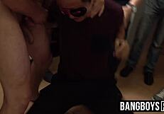 Gay Big Dicks Sucked Hard in Perverted Orgy!